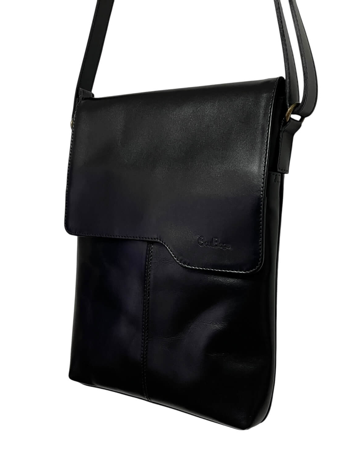 Morral de Cuero BASTIAN negro 3