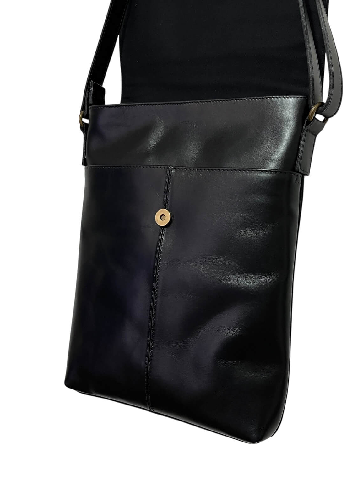 Morral de Cuero BASTIAN negro 4
