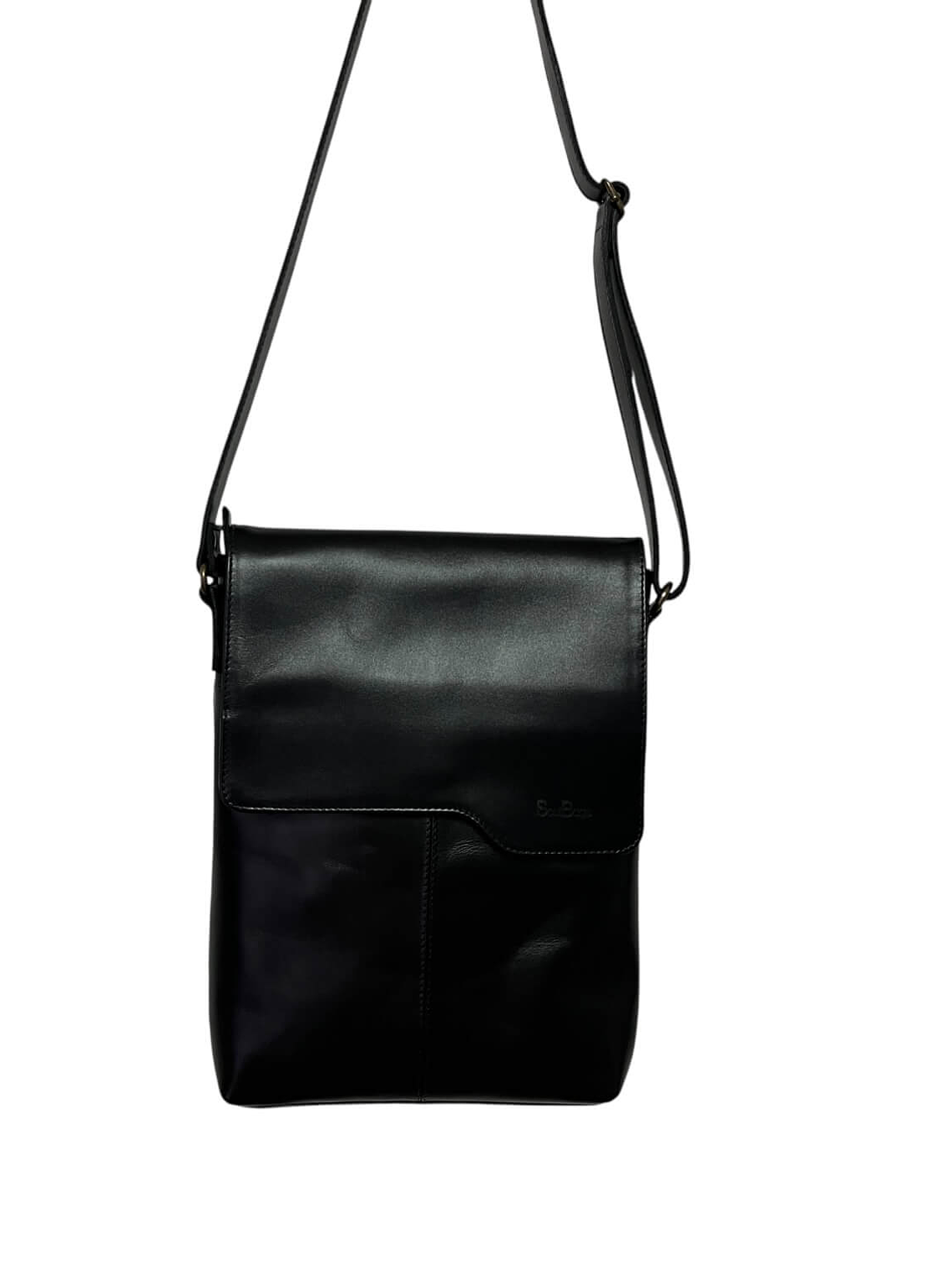 Morral de Cuero BASTIAN negro 1