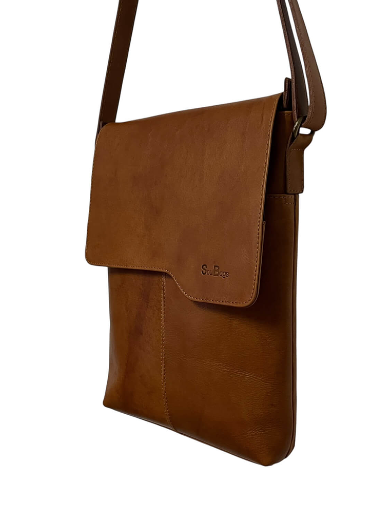 Morral de Cuero BASTIAN curry 4