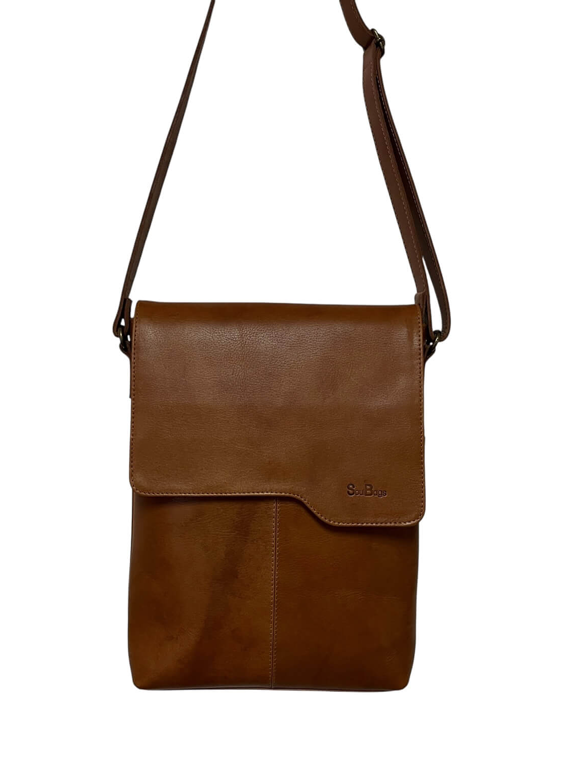 Morral de Cuero BASTIAN curry 1