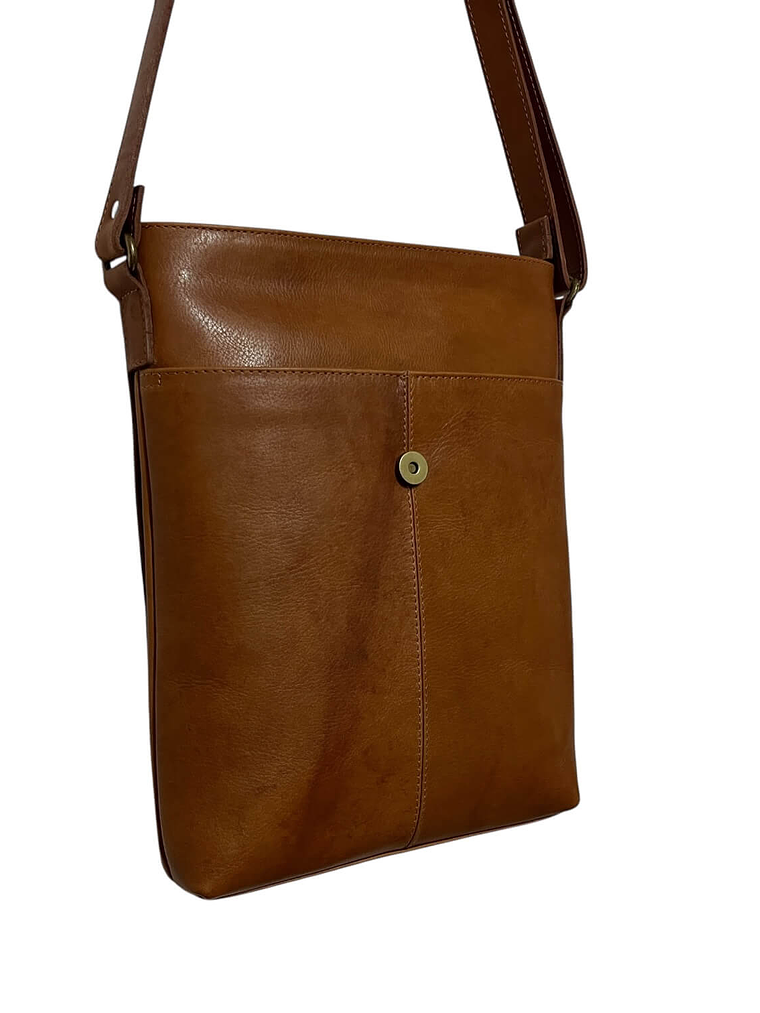 Morral de Cuero BASTIAN curry 5