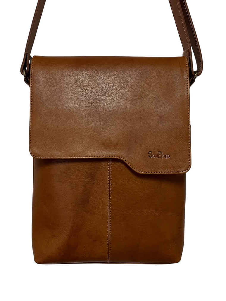 Morral de Cuero BASTIAN curry 2