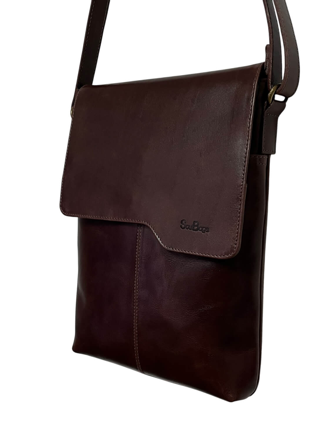 Morral de Cuero BASTIAN castaño 3