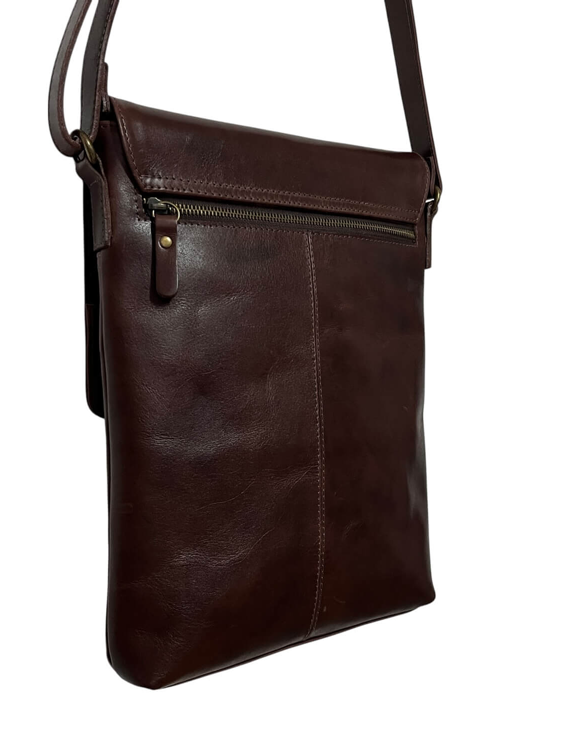 Morral de Cuero BASTIAN castaño 6