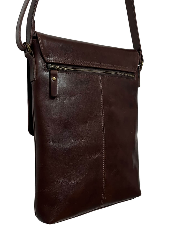 Morral de Cuero BASTIAN castaño 6