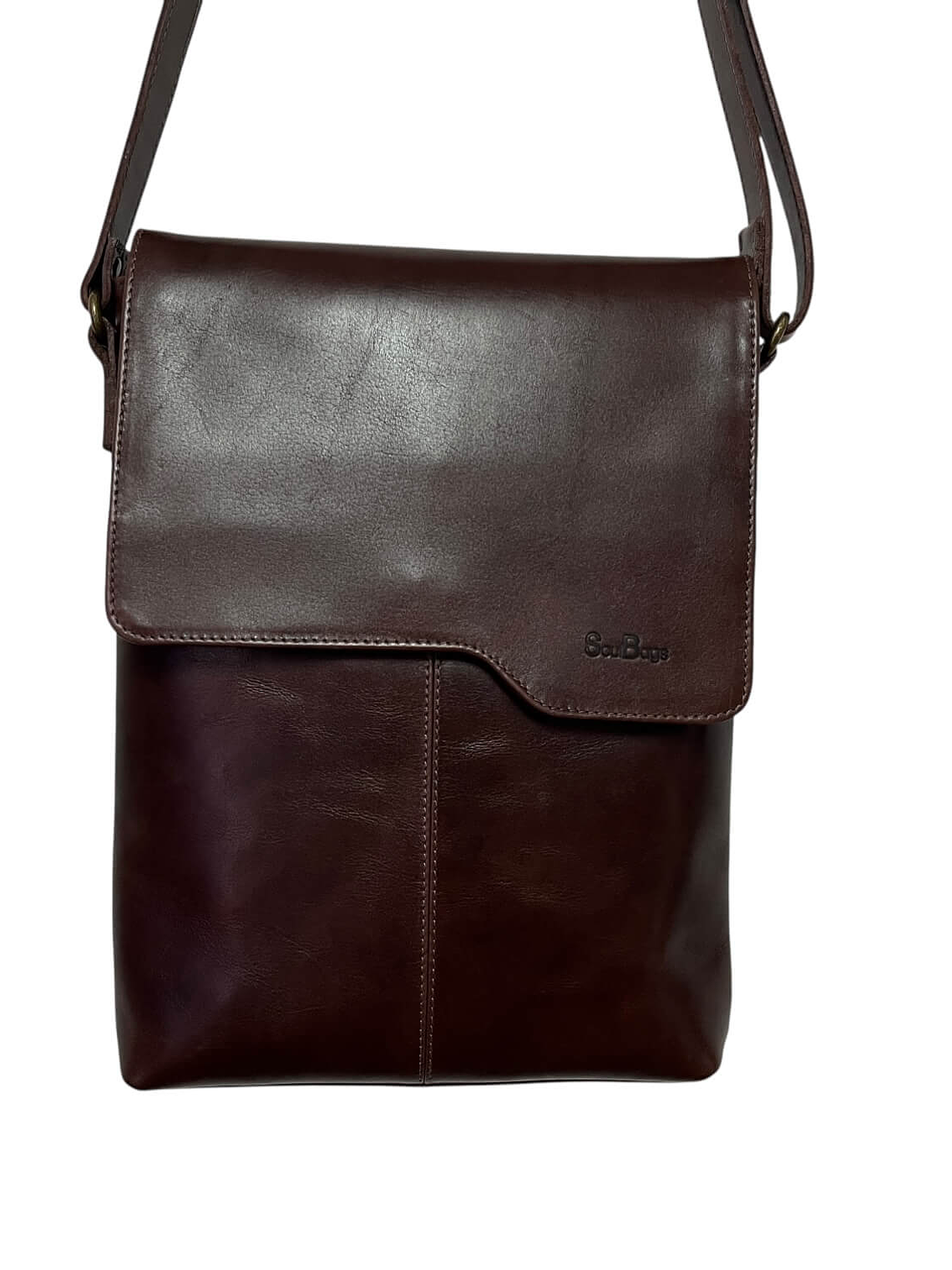 Morral de Cuero BASTIAN castaño 2