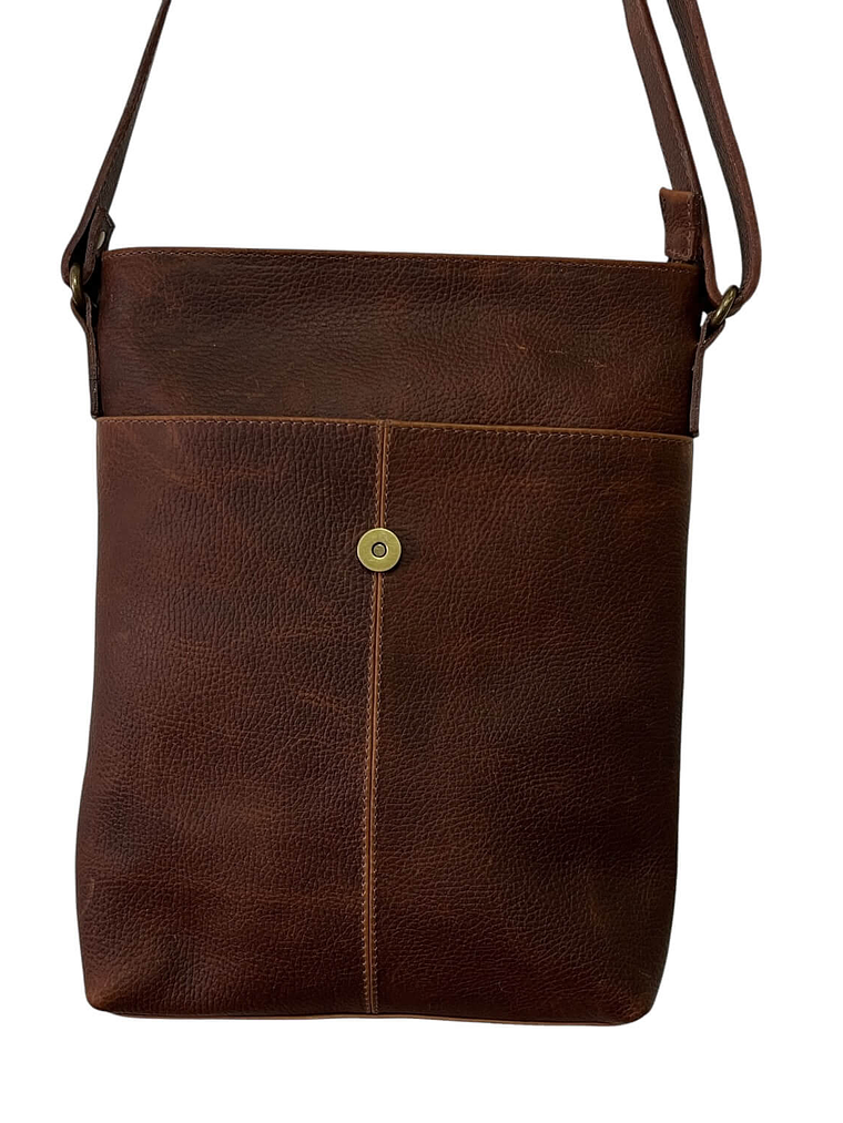 Morral de Cuero BASTIAN chocolate 5