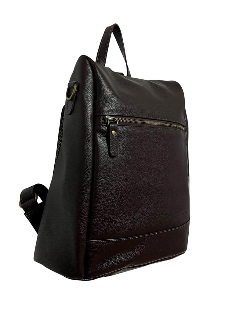 Mochila de Cuero EBBA chocolate 1