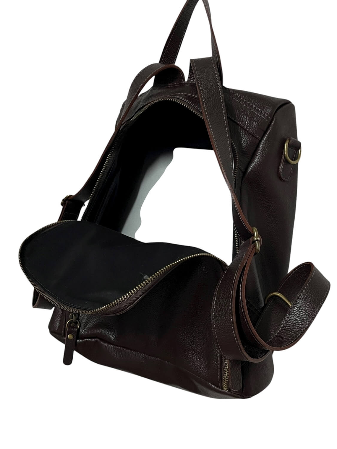 Mochila de Cuero EBBA chocolate 2