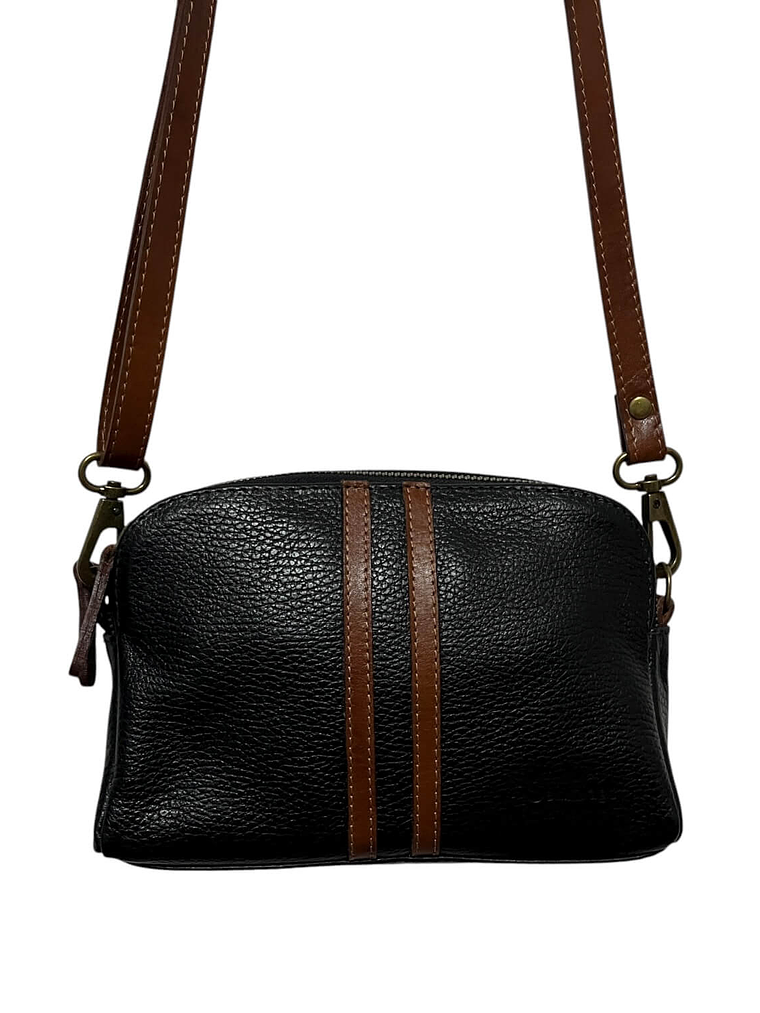 Cartera de Cuero SELMA negro curry 3