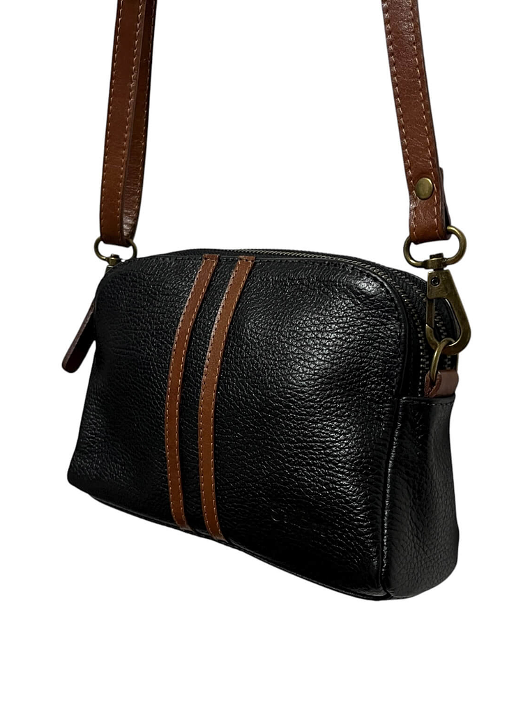 Cartera de Cuero SELMA negro curry 6