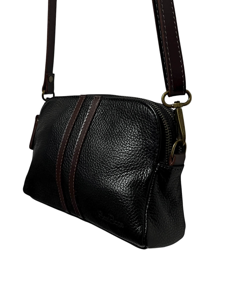 Cartera de Cuero SELMA negro castagno 4