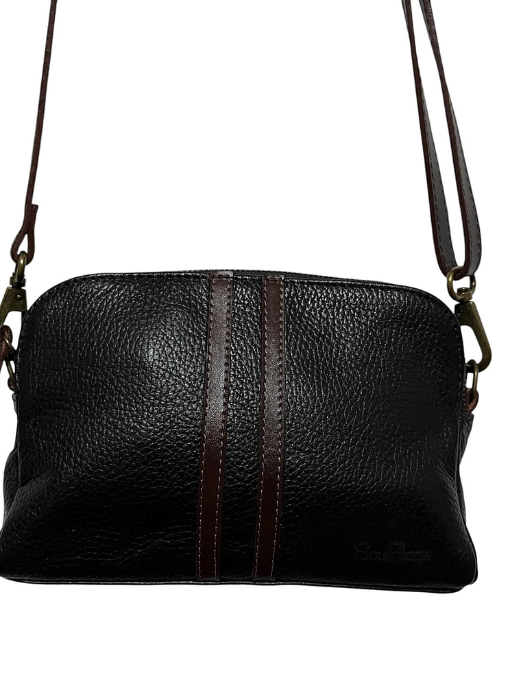 Cartera de Cuero SELMA negro castagno 3