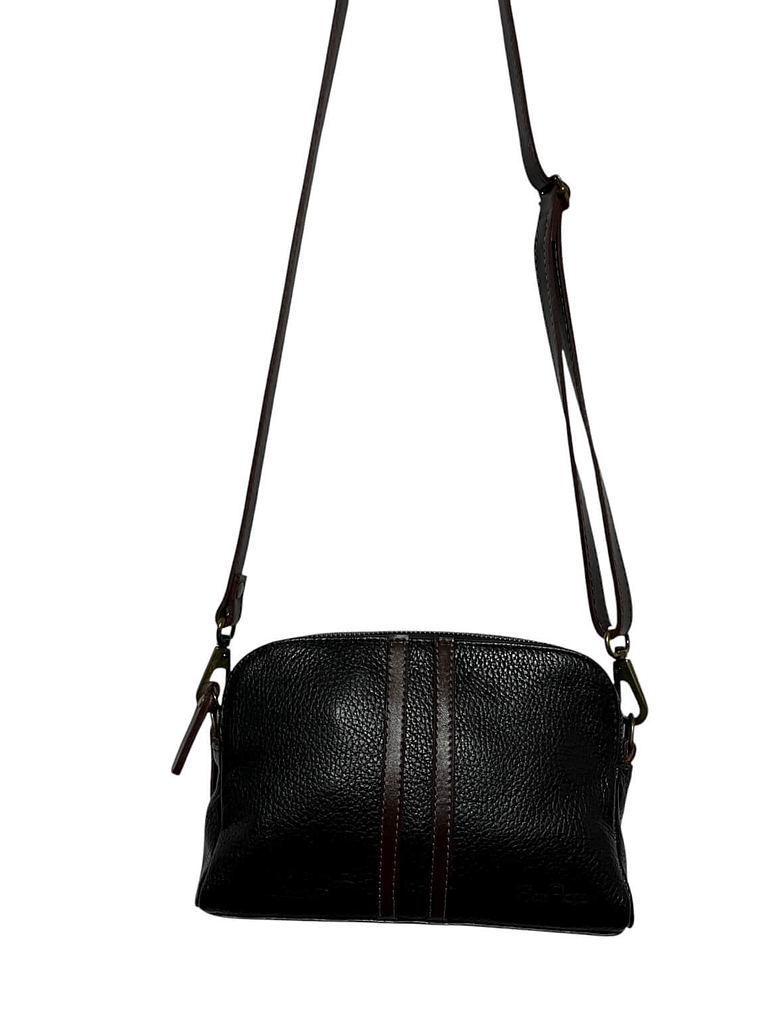 Cartera de Cuero SELMA negro castagno 1