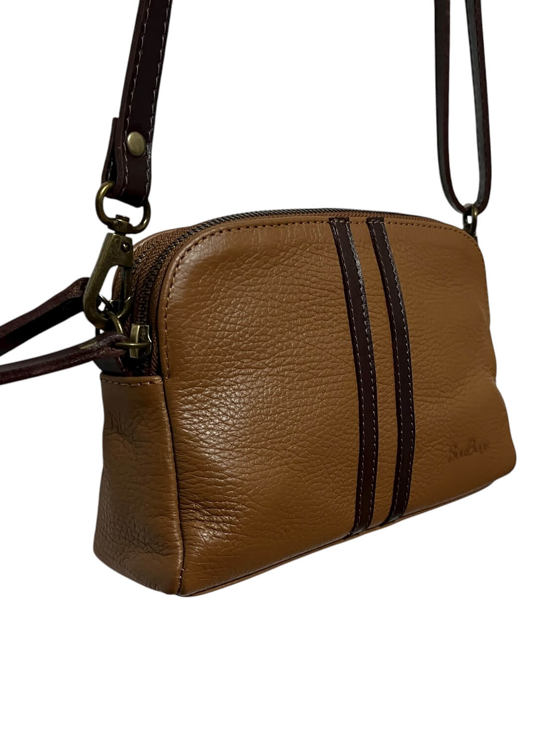 Cartera de Cuero SELMA camel 3