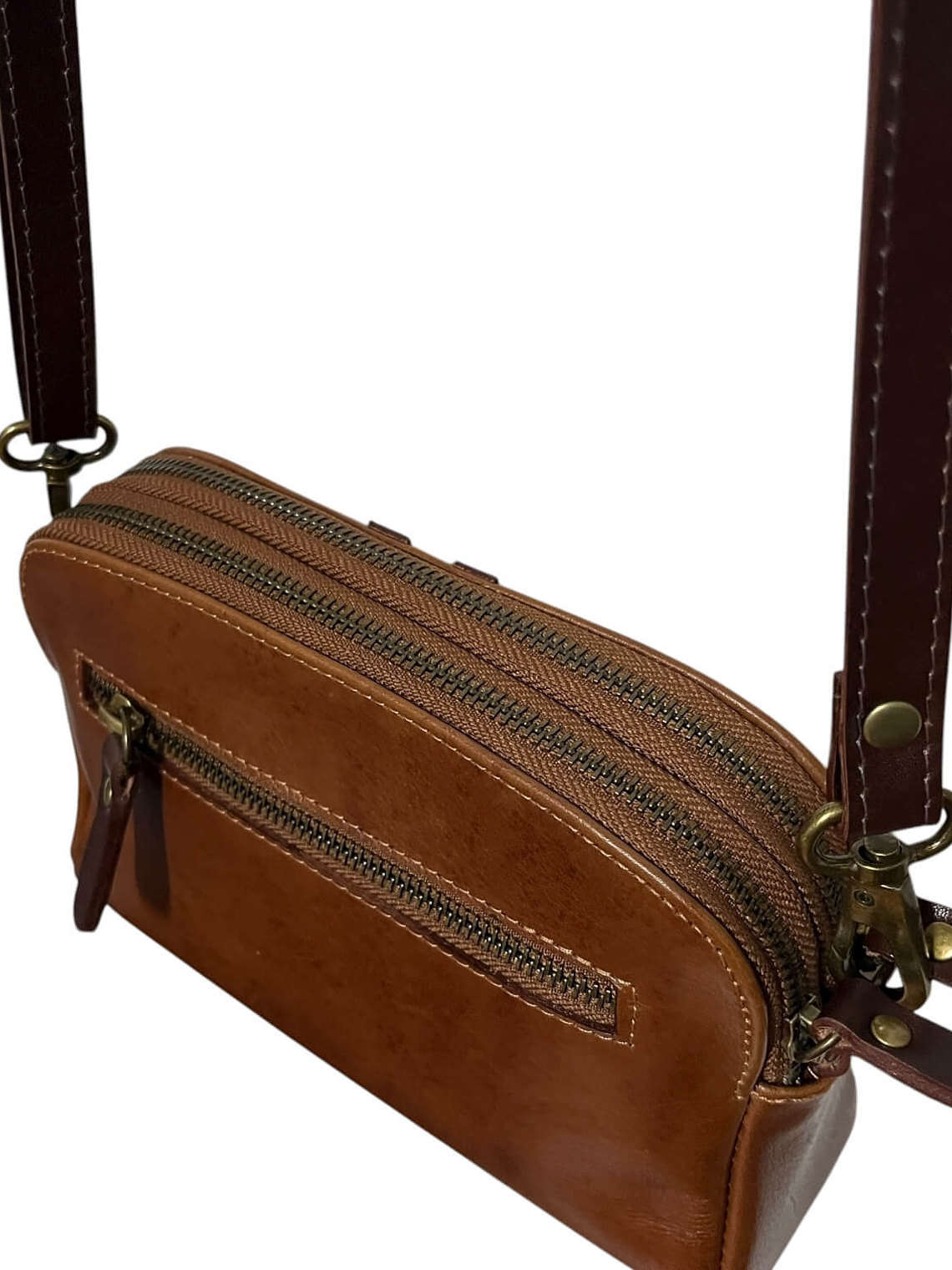 Cartera de Cuero SELMA curry 7