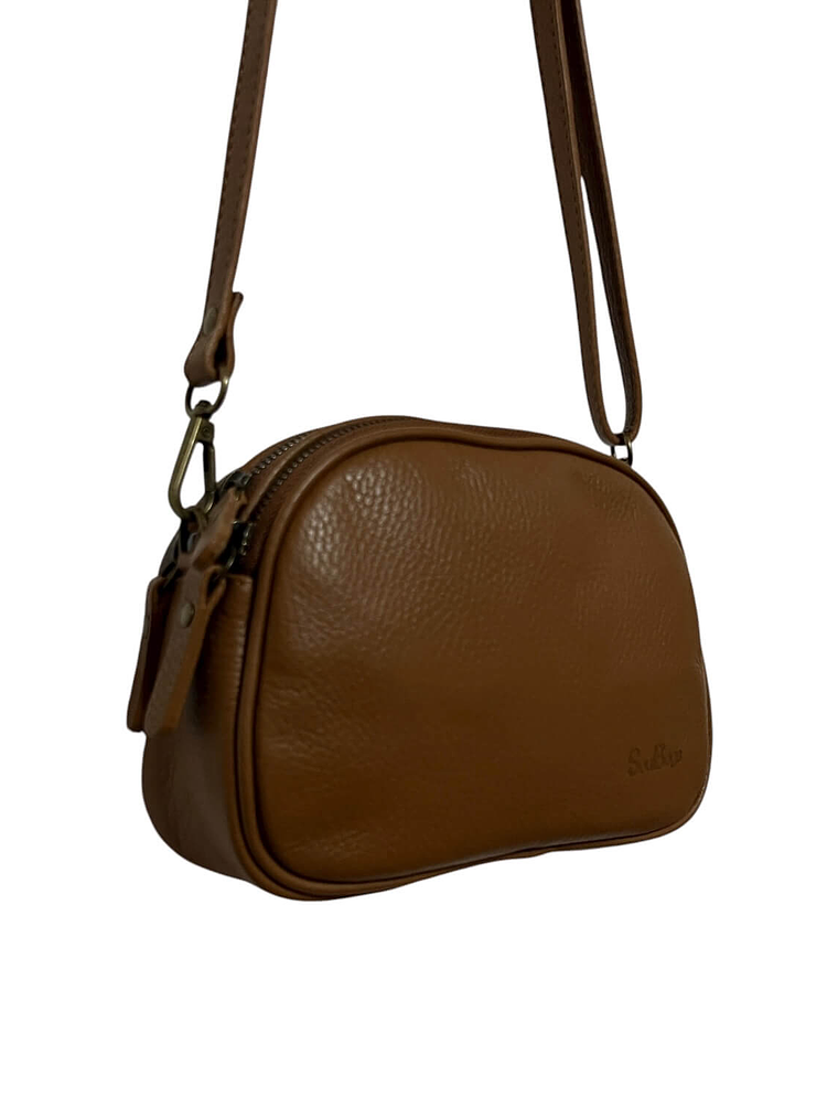 Cartera de Cuero MATHILDE camel 3