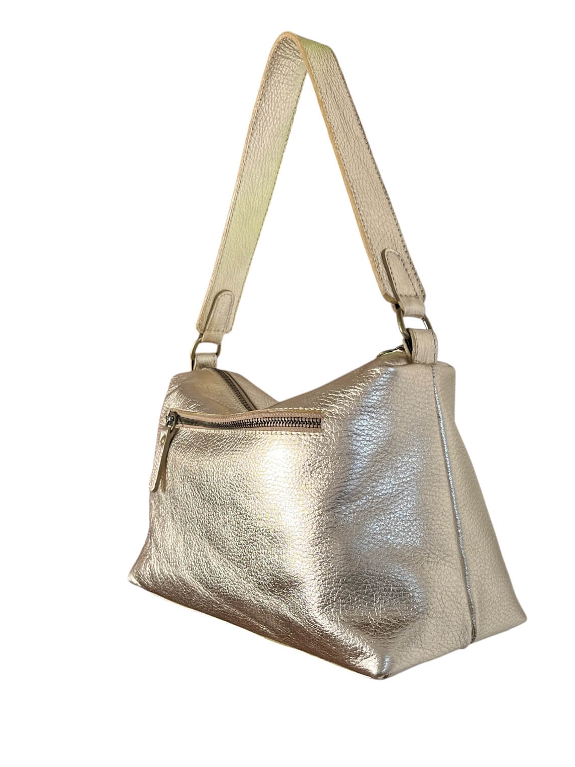 Cartera de Cuero KARINA dorado 4