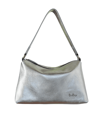 Cartera de Cuero KARINA plata