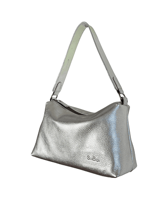 Cartera de Cuero KARINA plata