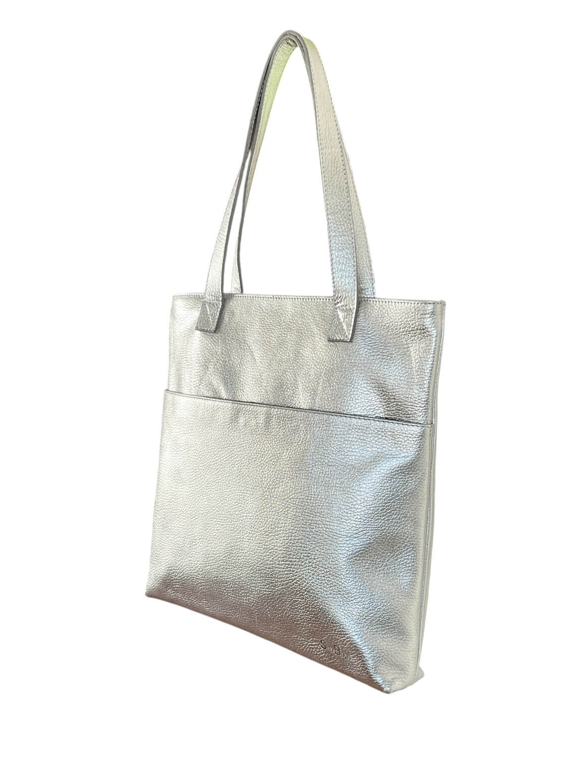 Cartera de Cuero TRINETTE plata 3