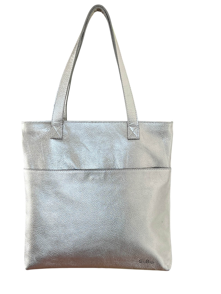 Cartera de Cuero TRINETTE plata 1