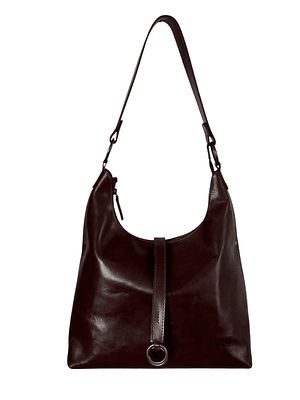 Cartera de Cuero BRITTA castaño