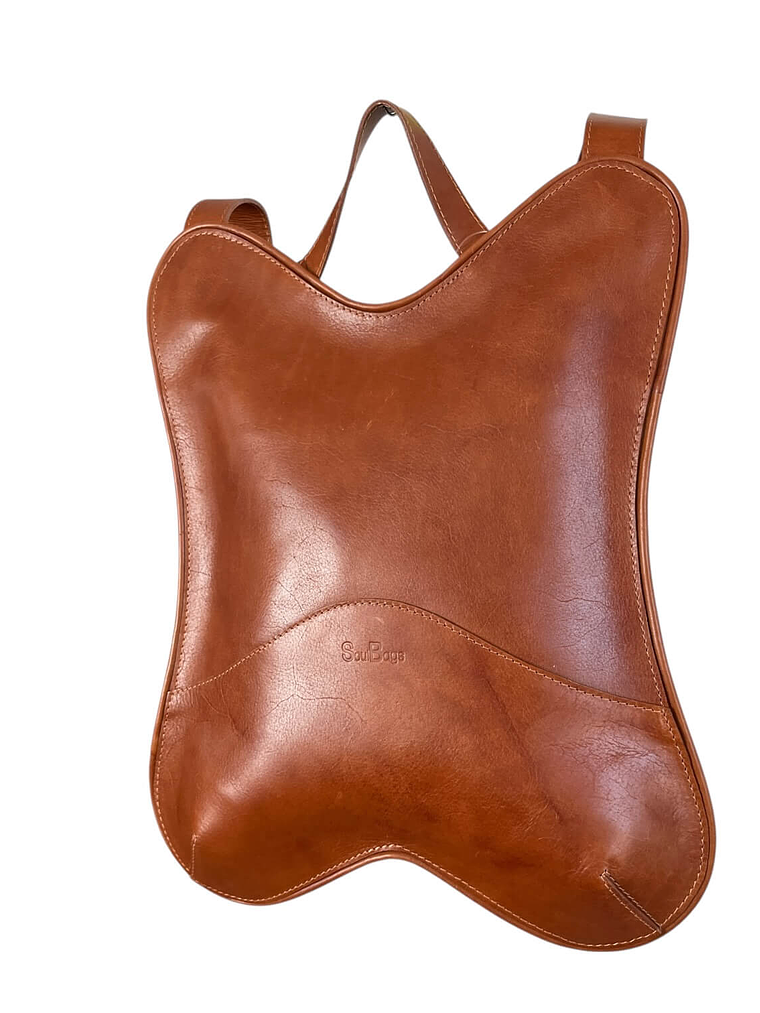 Mochila de Cuero PAPI RICKY curry 4