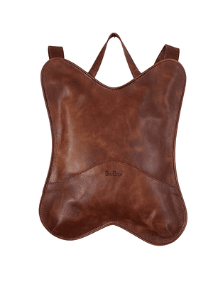 Mochila de Cuero PAPI RICKY almendra