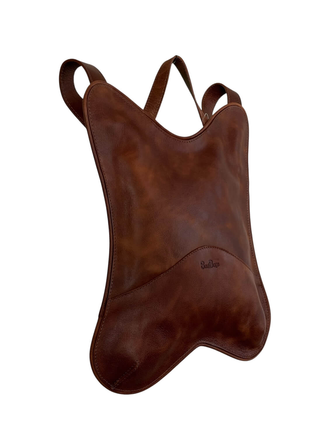 Mochila de Cuero PAPI RICKY almendra 2