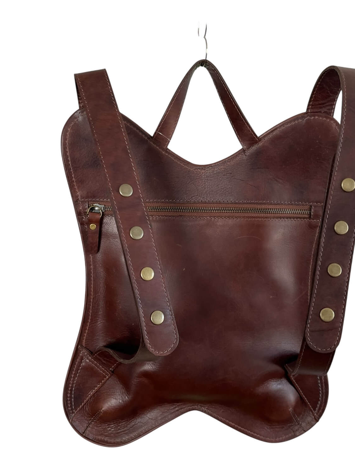 Mochila de Cuero PAPI RICKY castaño 3