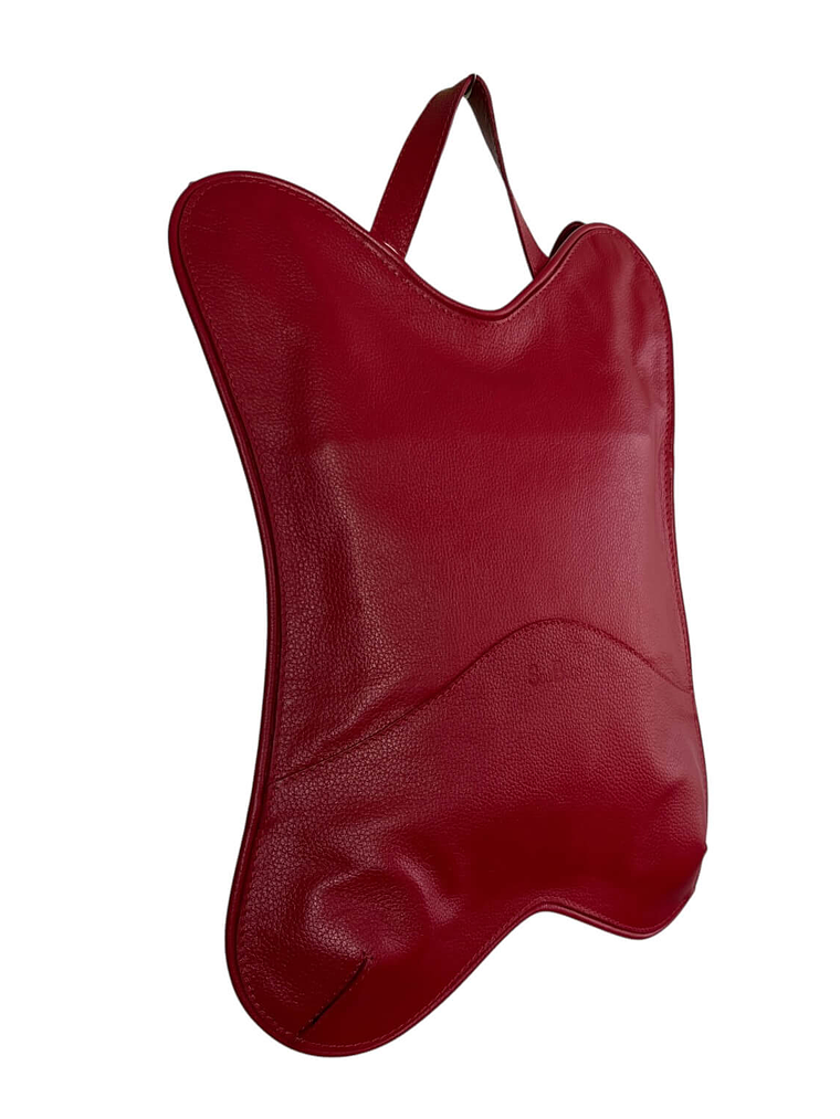 Mochila de Cuero PAPI RICKY rojo 2