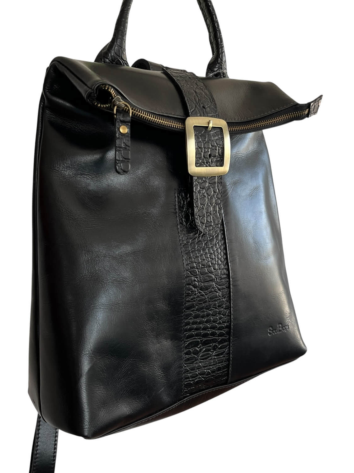 Mochila Cartera de cuero CINDY negro 4