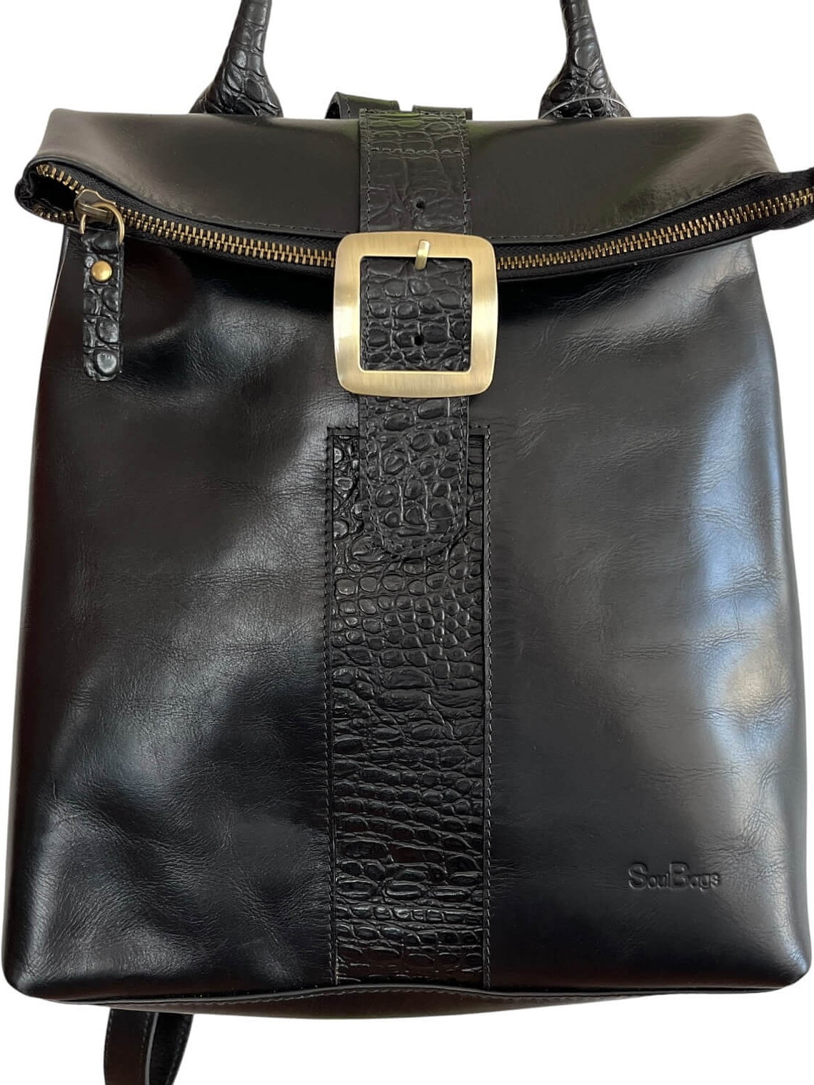 Mochila Cartera de cuero CINDY negro 5