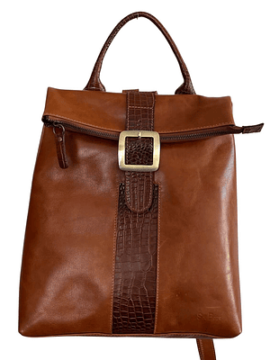 Mochila Cartera de cuero CINDY curry