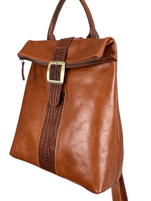 Mochila Cartera de cuero CINDY curry