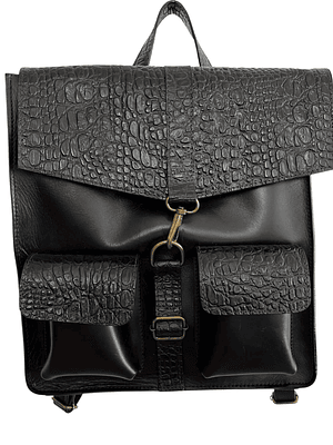 Mochila de Cuero ANTONELLA Negro