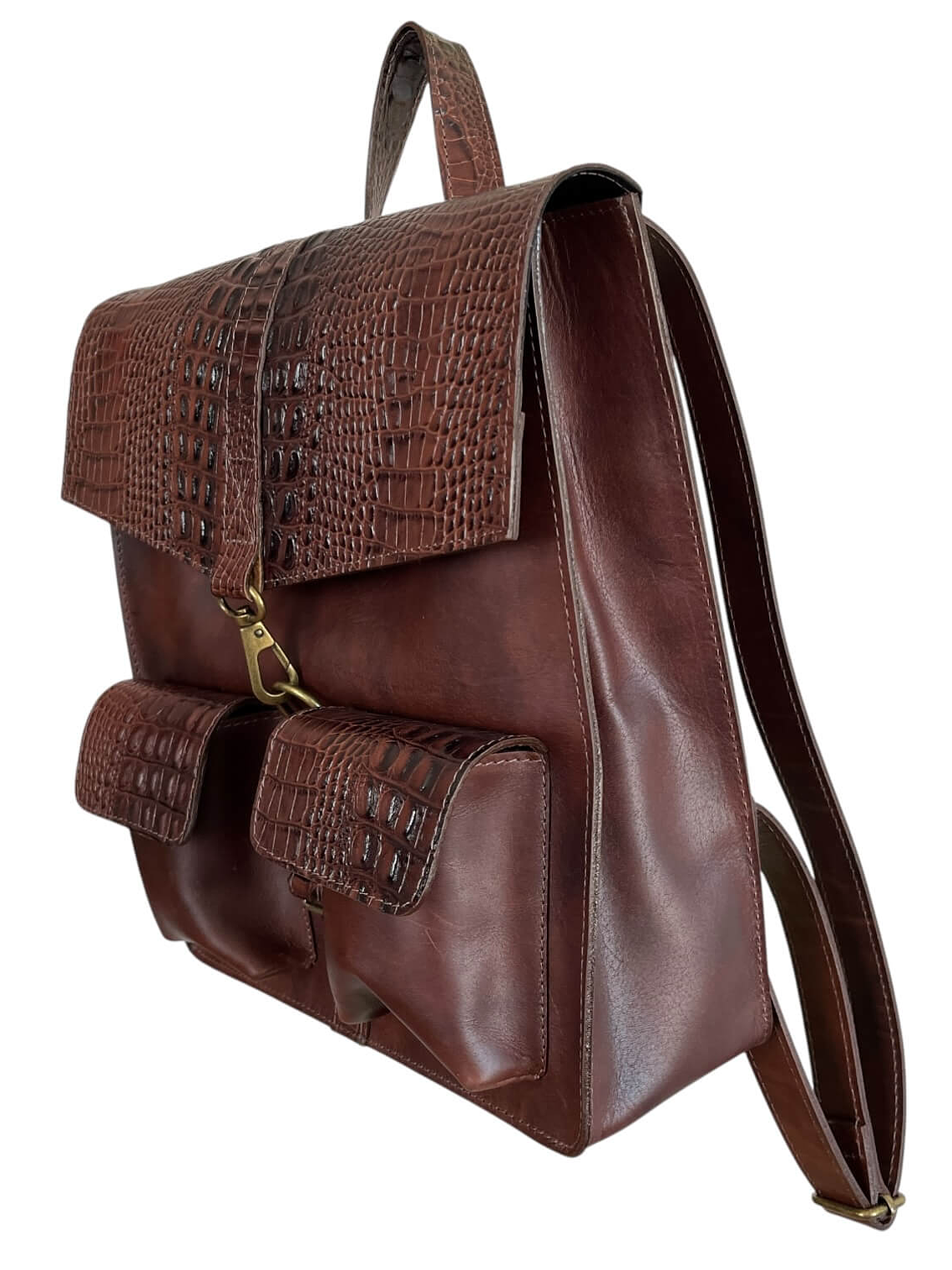 Mochila de Cuero ANTONELLA castaño 1