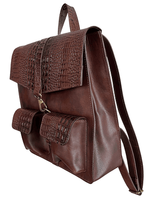 Mochila de Cuero ANTONELLA castaño