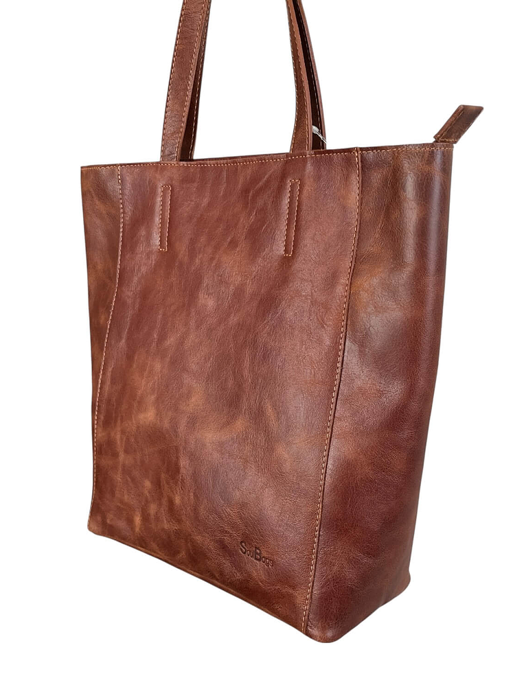 Cartera de Cuero IRINA almendra 3