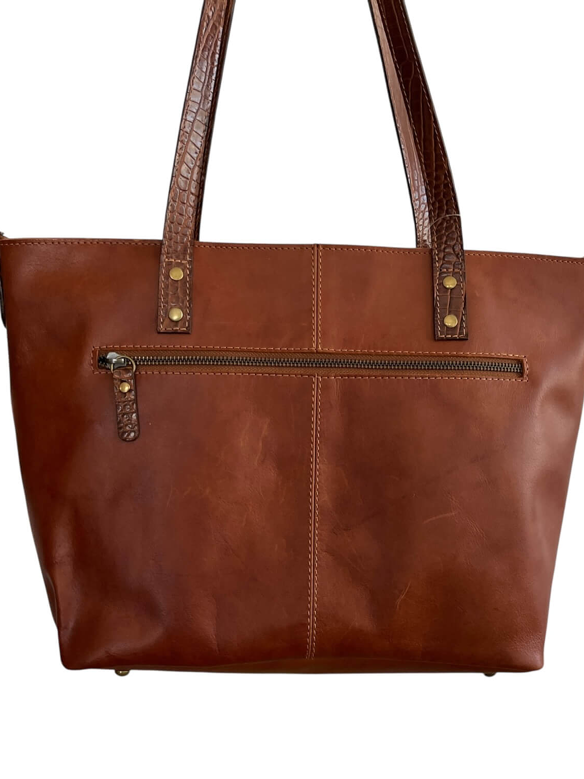 Cartera de Cuero ASTRID curry croco 5