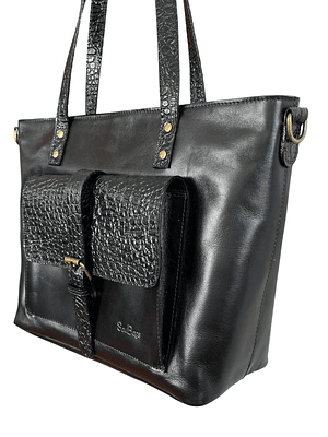 Cartera de Cuero ASTRID negro