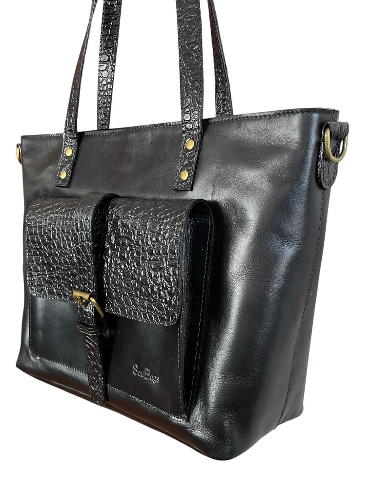 Cartera de Cuero ASTRID negro 2