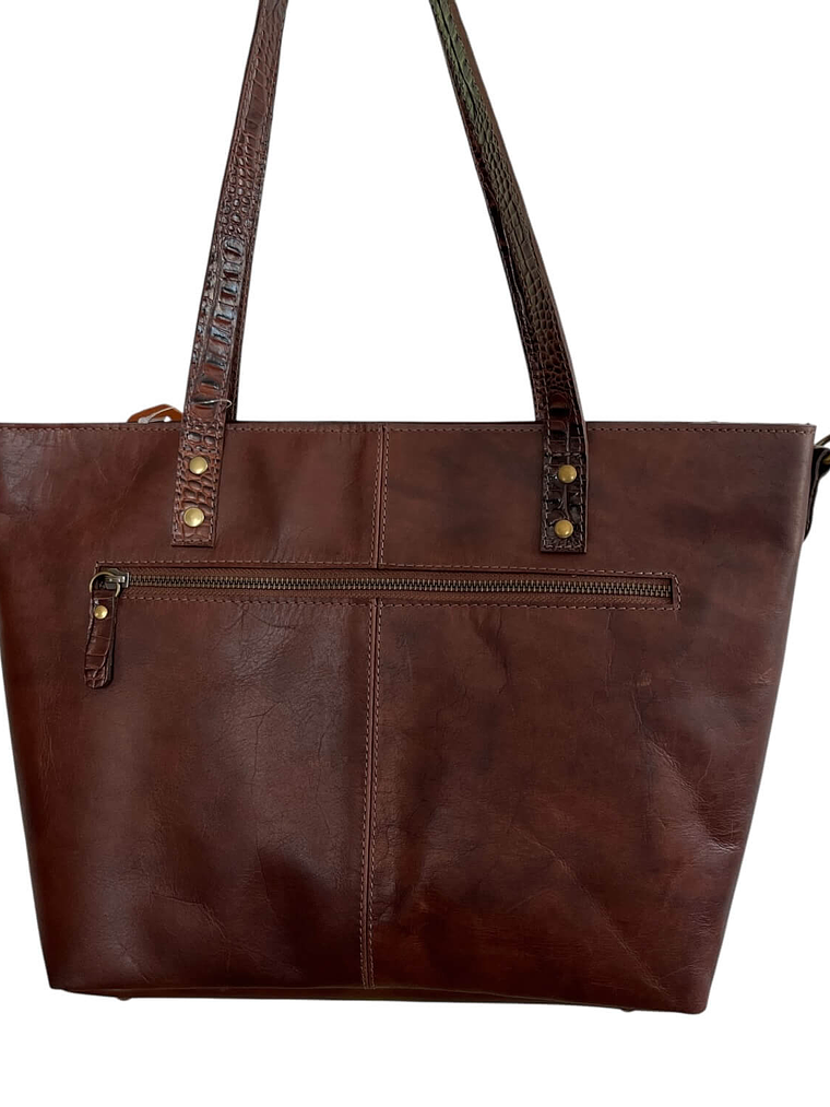 Cartera de Cuero ASTRID castaño 5