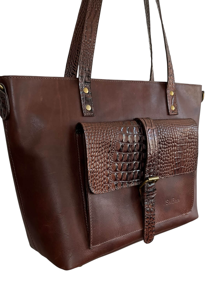 Cartera de Cuero ASTRID castaño 4