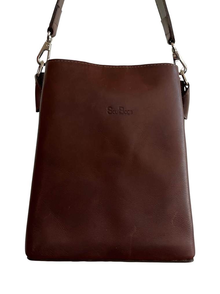 Cartera de Cuero ERICA castaño 3