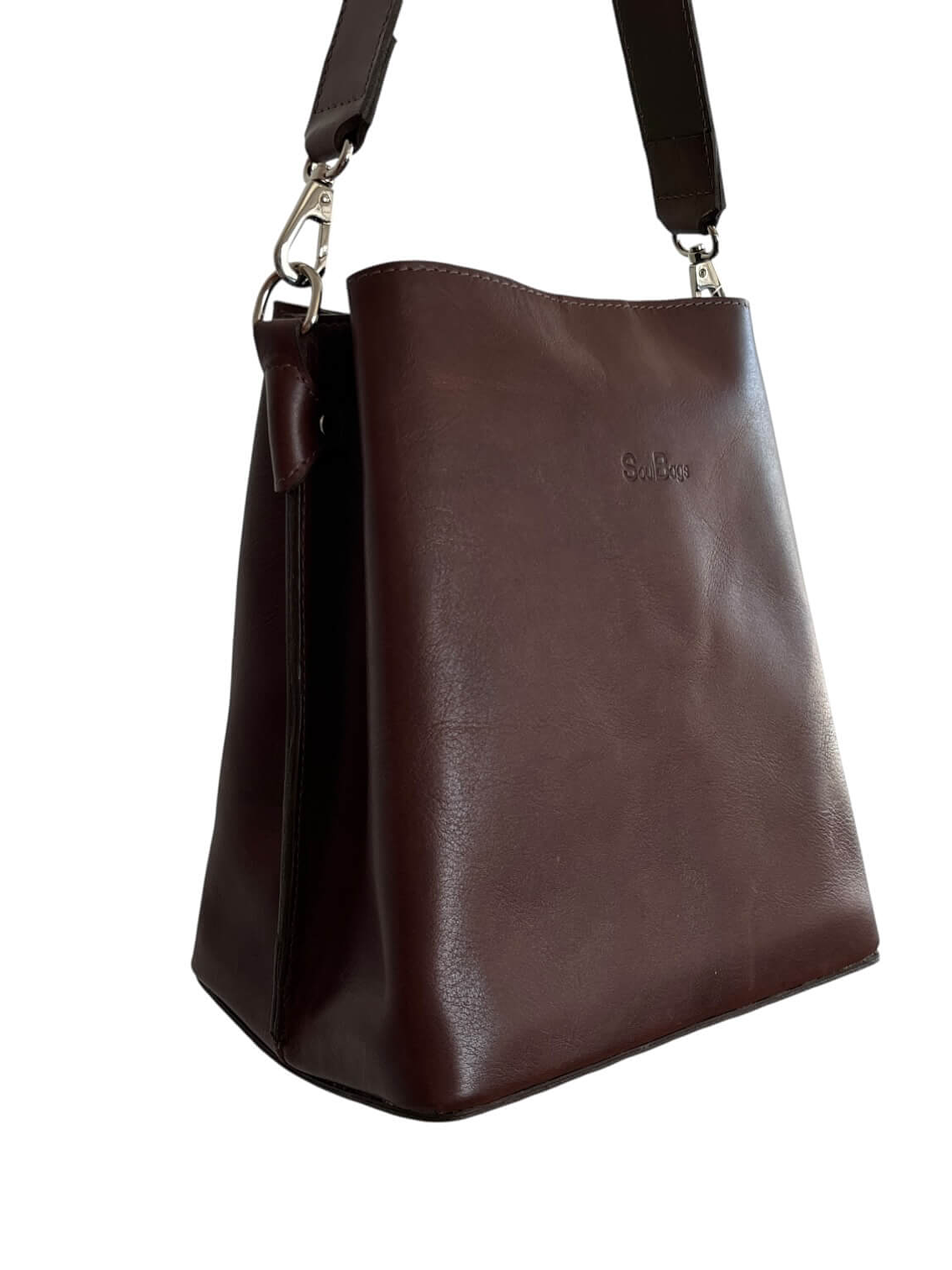 Cartera de Cuero ERICA castaño 2