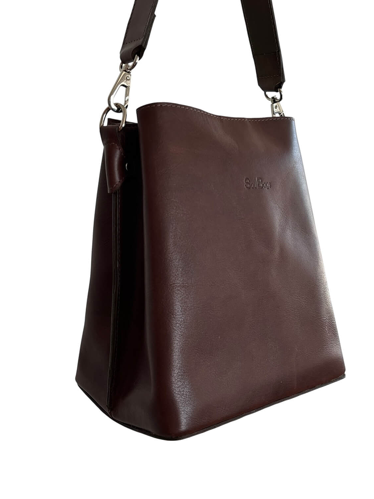 Cartera de Cuero ERICA castaño 2