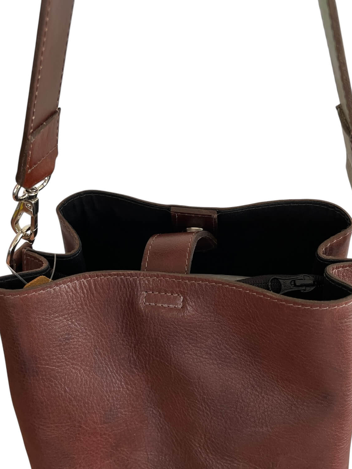 Cartera de Cuero ERICA castaño 6